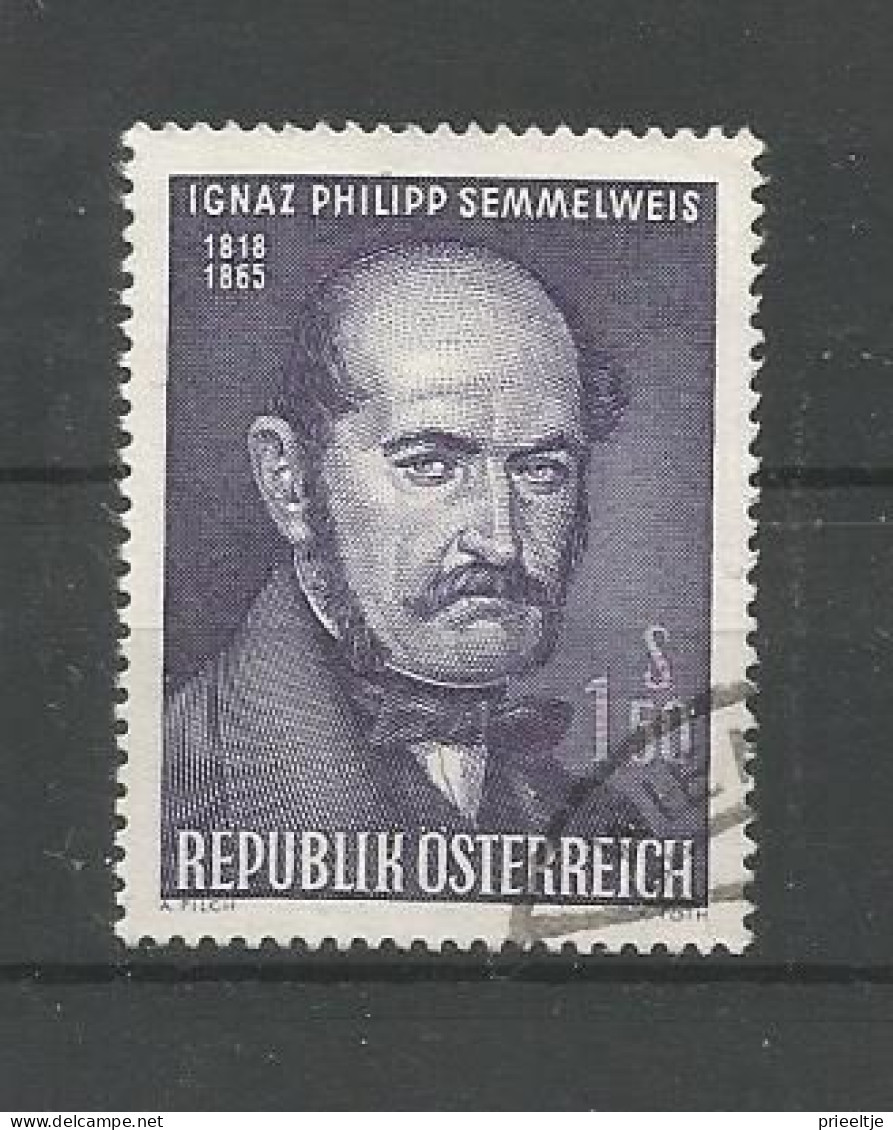 Austria - Oostenrijk 1965 P. Semmelweis  Y.T. 1028 (0) - Gebraucht