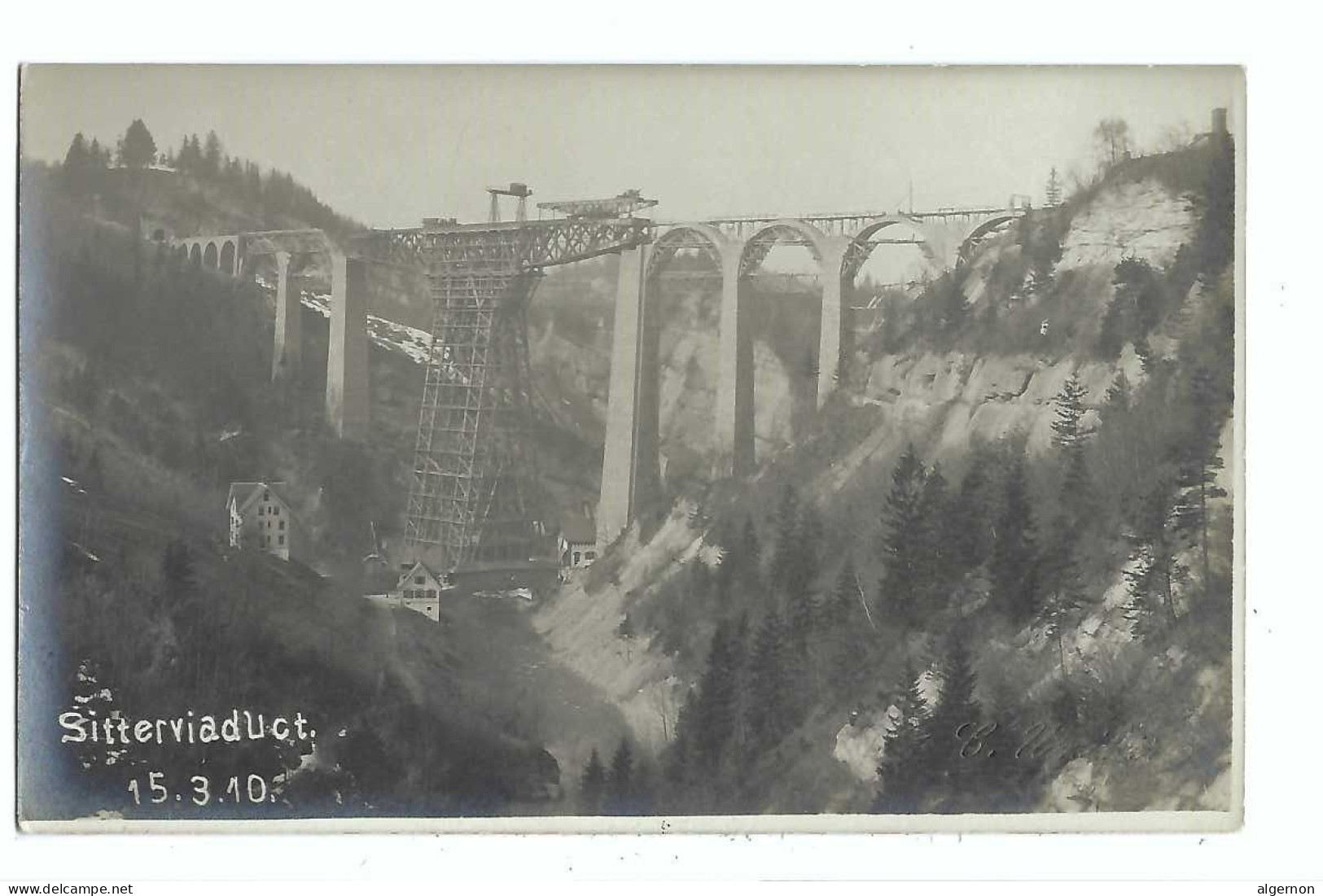 32455 - St.Gallen Sitterviadukt 15.03.10 Höchste Brücke Des Schweiz Carte Photo - Saint-Gall