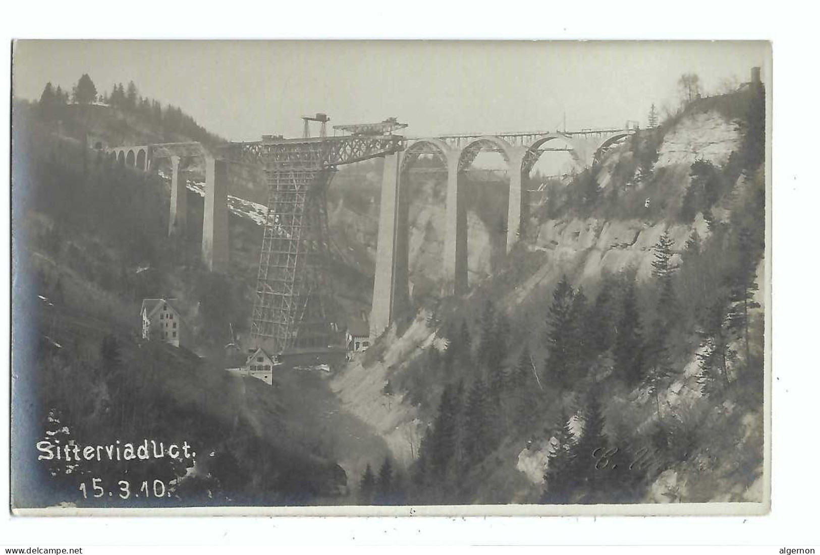 32455 - St.Gallen Sitterviadukt 15.03.10 Höchste Brücke Des Schweiz Carte Photo - St. Gallen