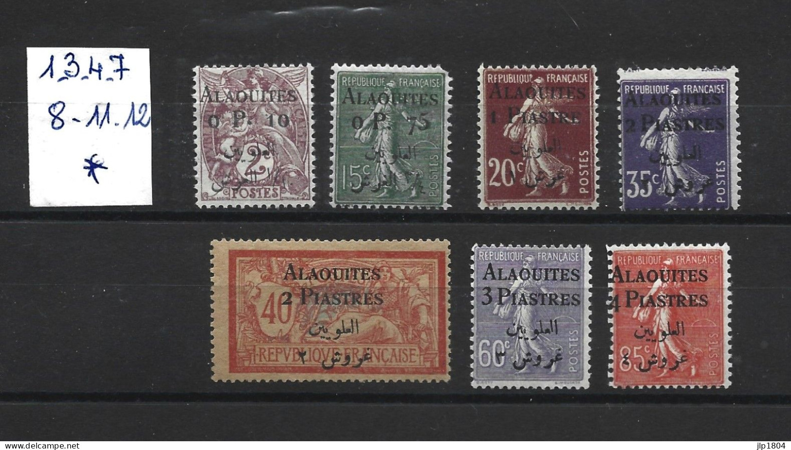 ALAOUITES YT N° 1 - 3 - 4 -7 - 8 - 11 - 12 - Avec Charnière - Unused Stamps