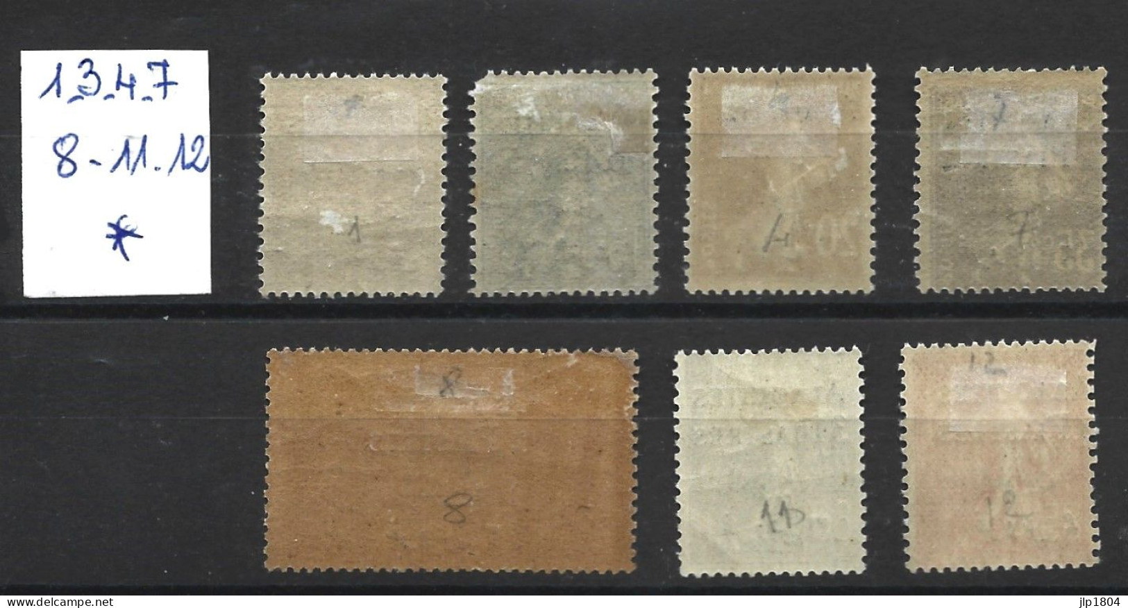 ALAOUITES YT N° 1 - 3 - 4 -7 - 8 - 11 - 12 - Avec Charnière - Unused Stamps