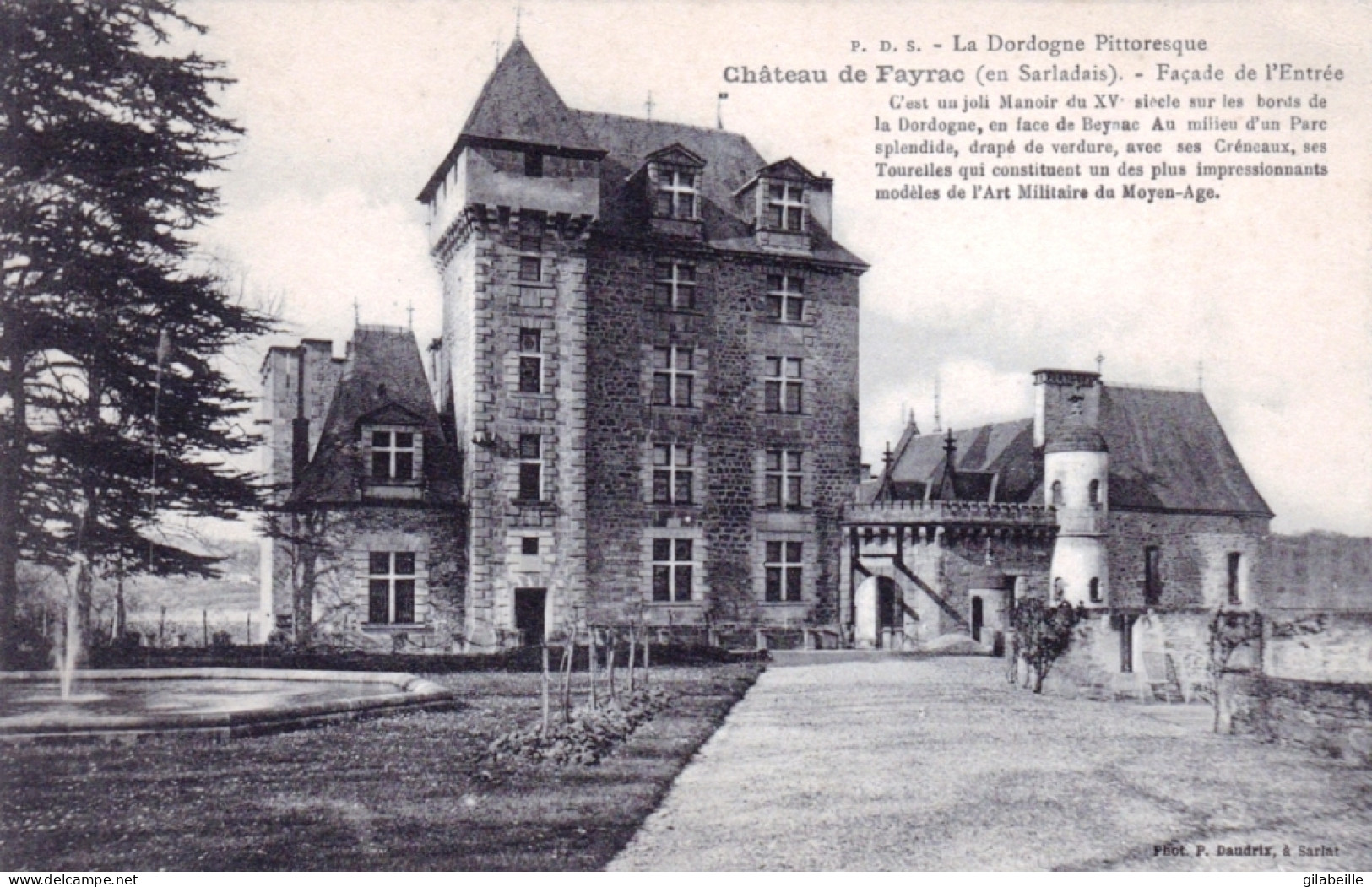 24 - Dordogne - Chateau De FAYRAC ( Castelnaud-la-Chapelle ) Facade De L'entrée - Other & Unclassified