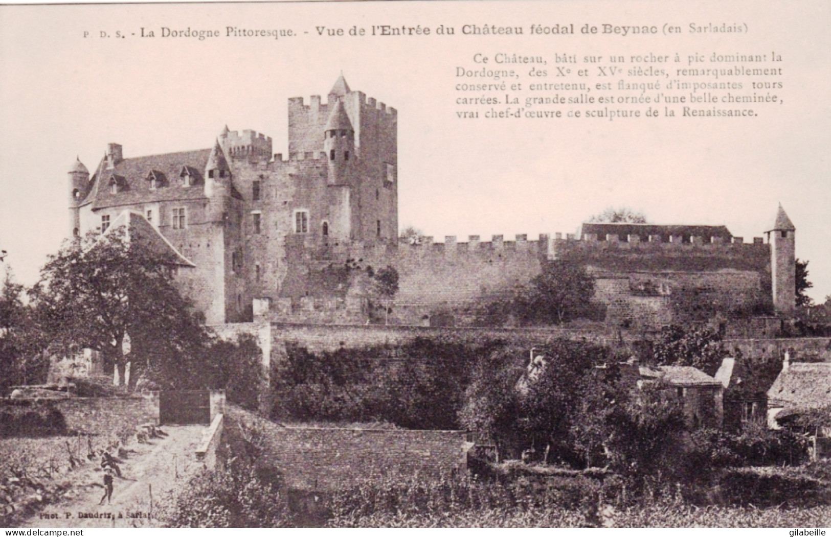 24 - Dordogne - Chateau De BEYNAC   Vue De L'entrée Du Chateau - Andere & Zonder Classificatie