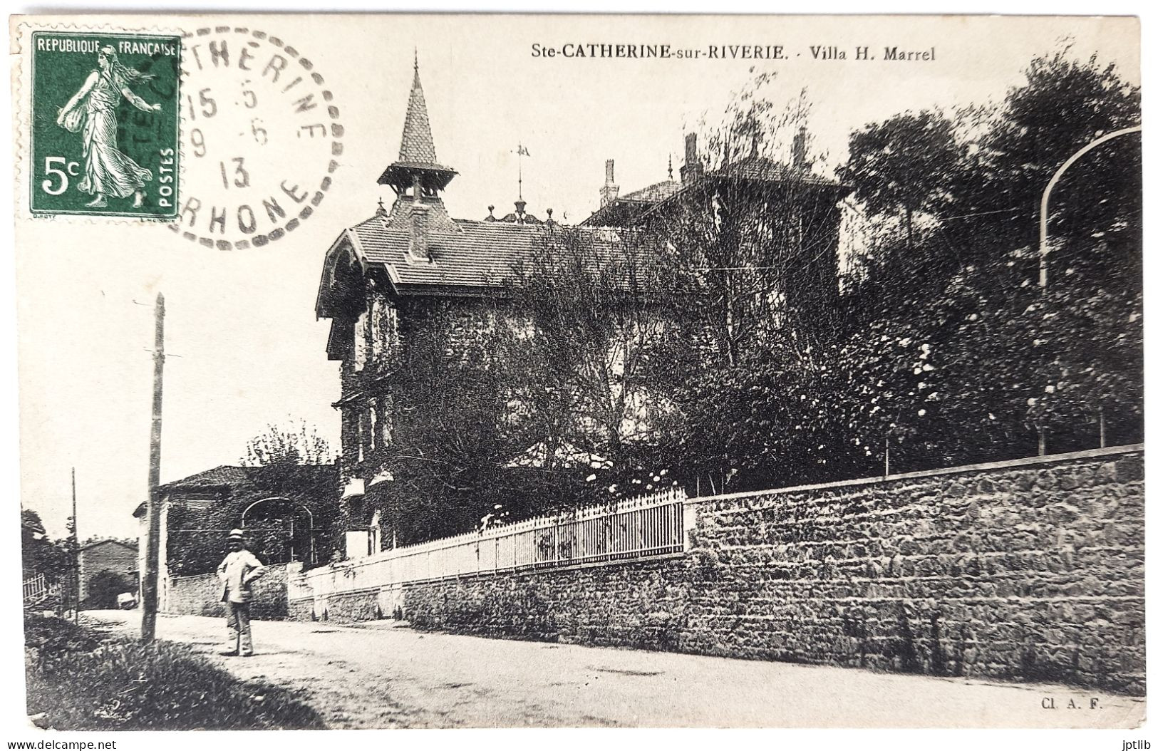 CPA Carte Postale / 69 Rhône, Ste Ou Sainte-Catherine-sur-Riverie / Cl. A. F. / Villa H. Marrel. - Sonstige & Ohne Zuordnung