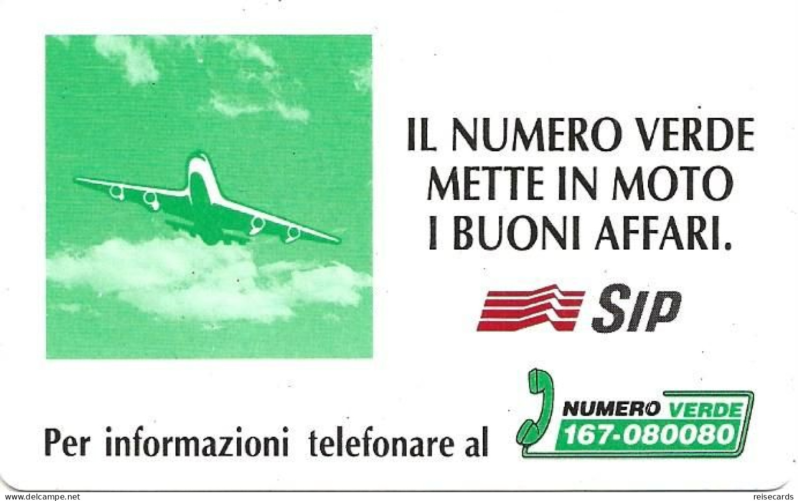 Italy: Telecom Italia SIP - Numero Verde - Pubbliche Pubblicitarie