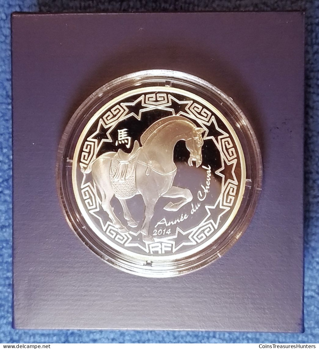 10 Euro Silver "Annee Du Cheval" 2014 - Frankreich