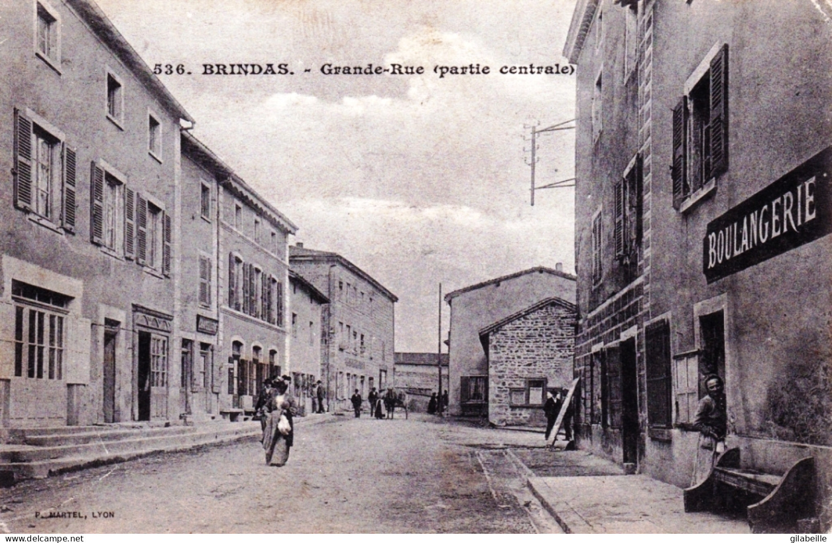 69 - Rhone - BRINDAS - Grande Rue - Partie Centrale - Boulangerie - Autres & Non Classés