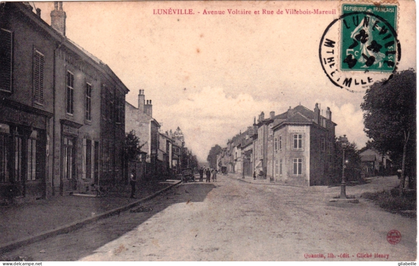 54 - LUNEVILLE - Avenue Voltaire Et Rue De Villebois Mareuil - Luneville