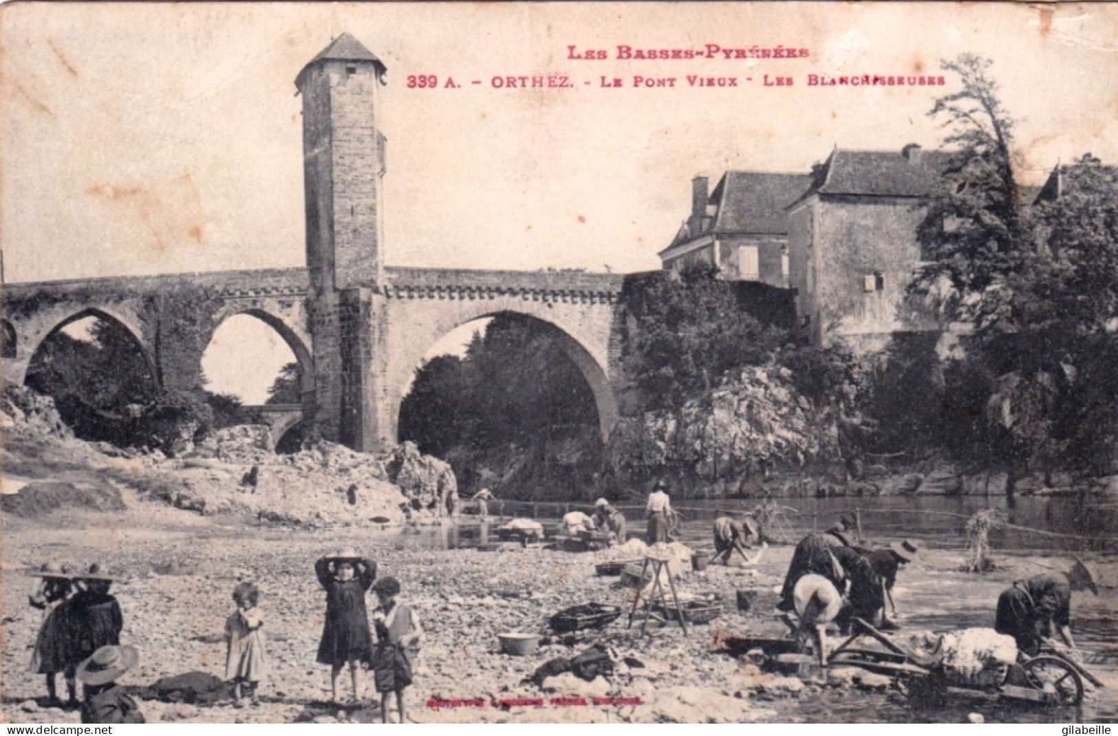 64 - ORTHEZ - Le Pont Vieux - Les Blanchisseuses - Orthez