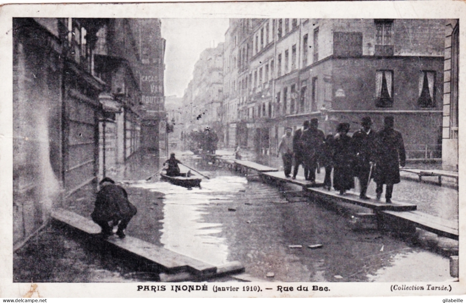 75 - PARIS Inondé - Rue Du Bac - Paris Flood, 1910