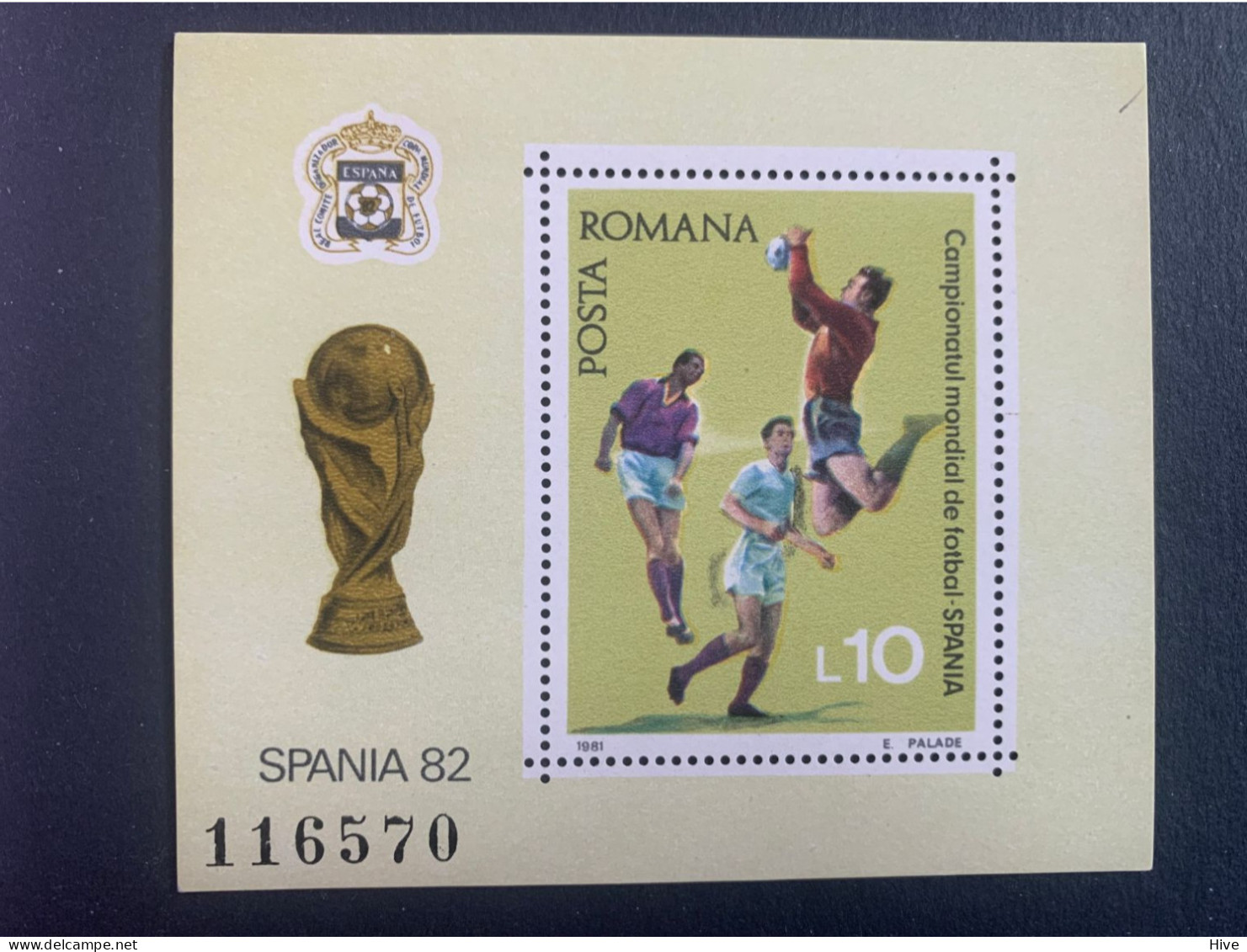 ROMANIA 1981 World Cup Football Championship Spain 1982  MNH - Unused Stamps