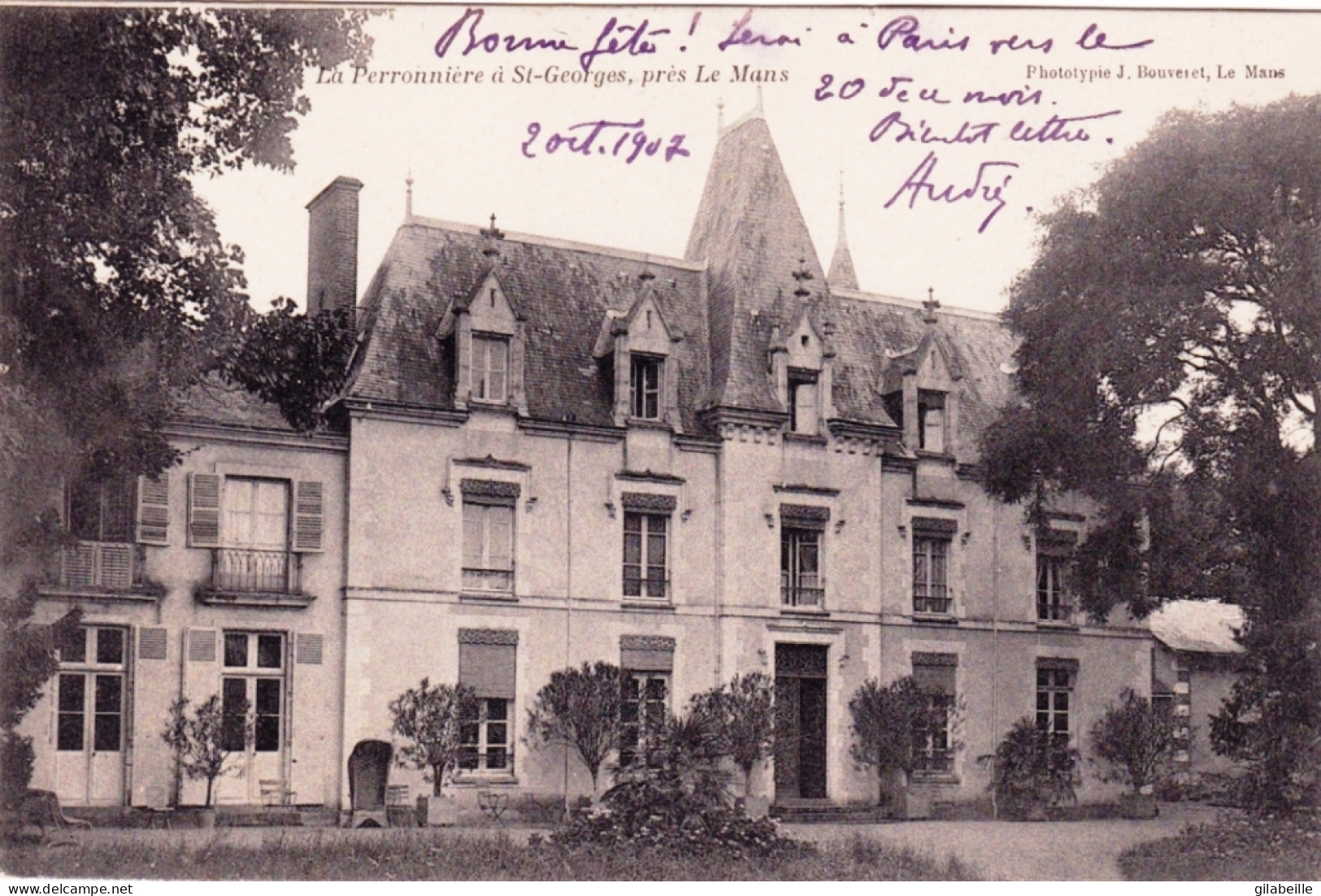 72 - Sarthe - La Perronniere A Saint Georges Du Bois Pres Le Mans - Rare - Other & Unclassified