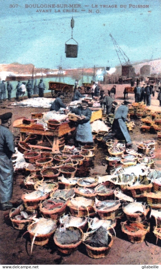 62 - Pas De Calais - BOULOGNE Sur MER - Le Triage Du Poisson Avant La Criée - Boulogne Sur Mer