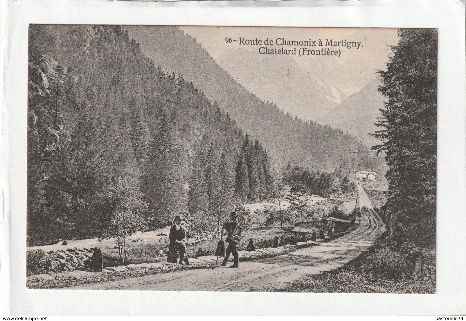 CPA :  14 X 9  -  Route De Chamonix à Martigny. -  Chatelard  (Frontière) - Autres & Non Classés