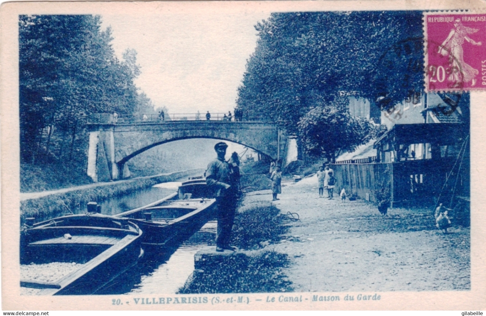 77 - VILLEPARISIS - Le Canal - Maison Du Garde - Peniche A Quai - Villeparisis