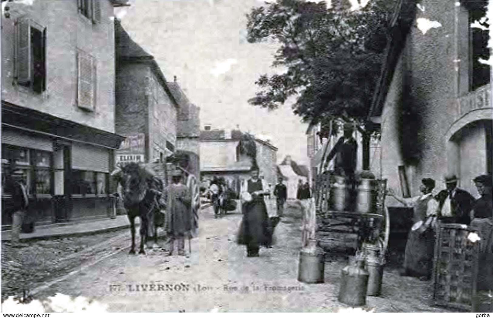 *CPA Repro - 46 -  LIVERNON - La Rue De La Fromagerie - Livernon