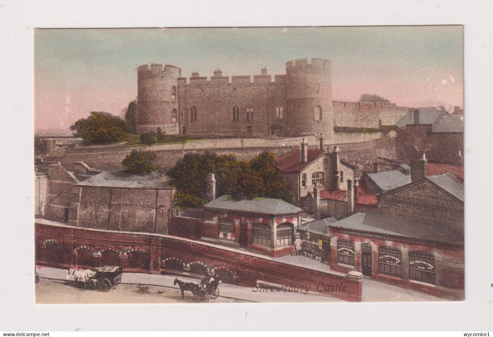 ENGLAND -  Shrewsbury Castle  Unused Vintage Postcard - Shropshire