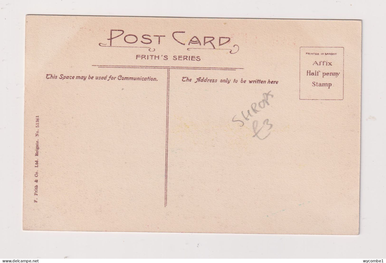 ENGLAND -  Shrewsbury Castle  Unused Vintage Postcard - Shropshire