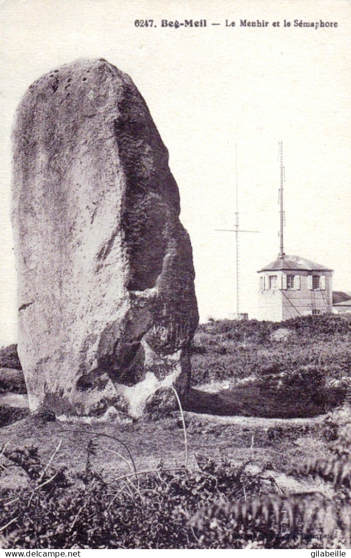 29 - Finistere -  BEG MEIL - Le Menhir Et Le Sémaphore - Beg Meil