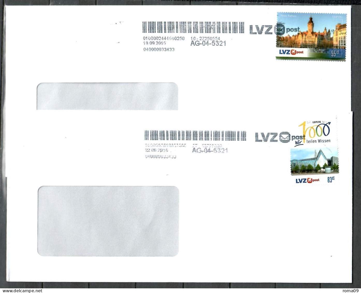 LVZ Post, Leipzig, 6 Belege; E-71 - Privé- & Lokale Post