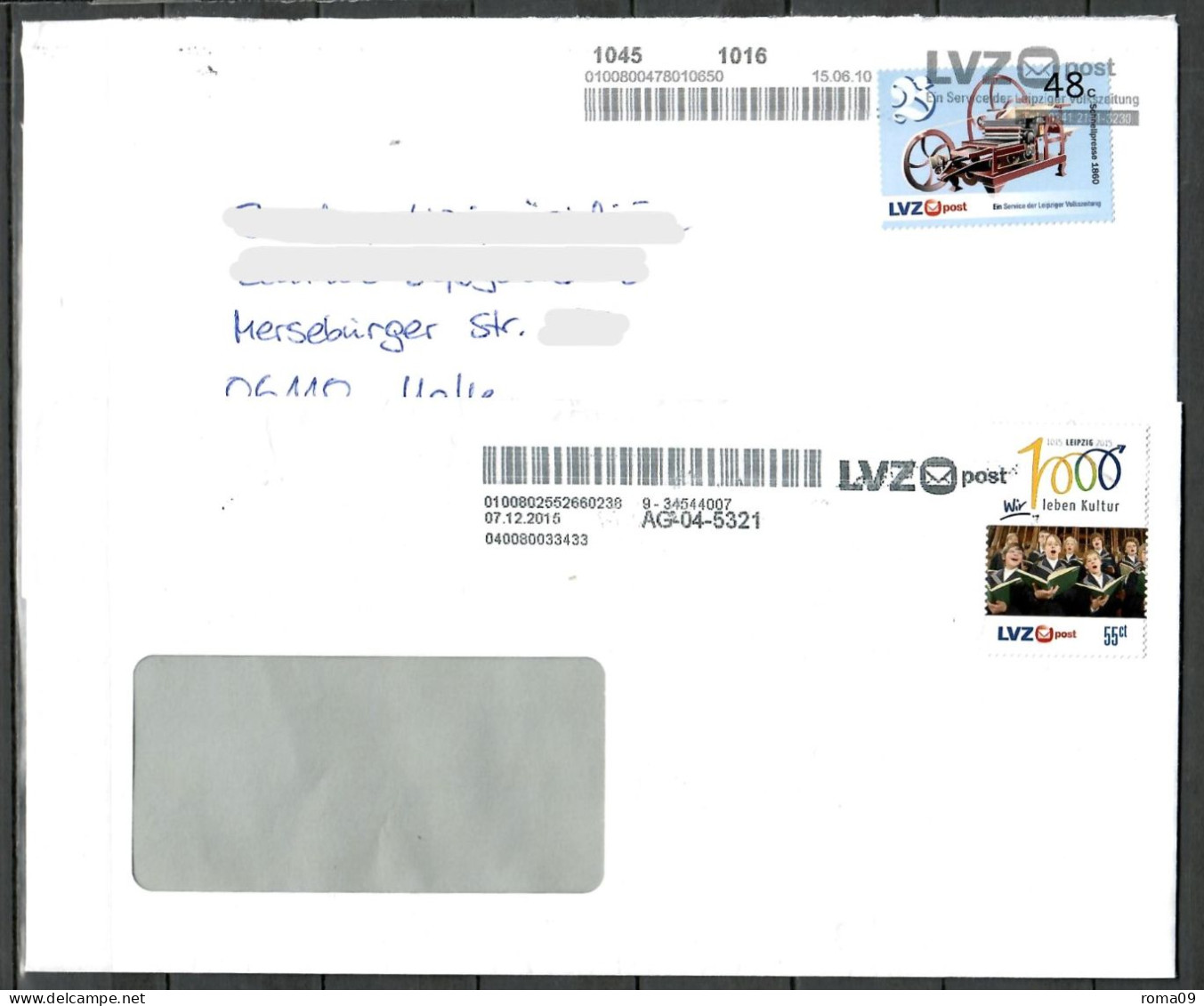 LVZ Post, Leipzig, 6 Belege; E-71 - Posta Privata & Locale