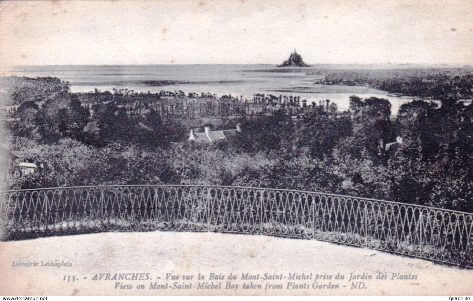 50 - Manche - AVRANCHES - Vue Sur La Baie Du Mont Saint Michel Prise Du Jardin Des Plantes - Avranches