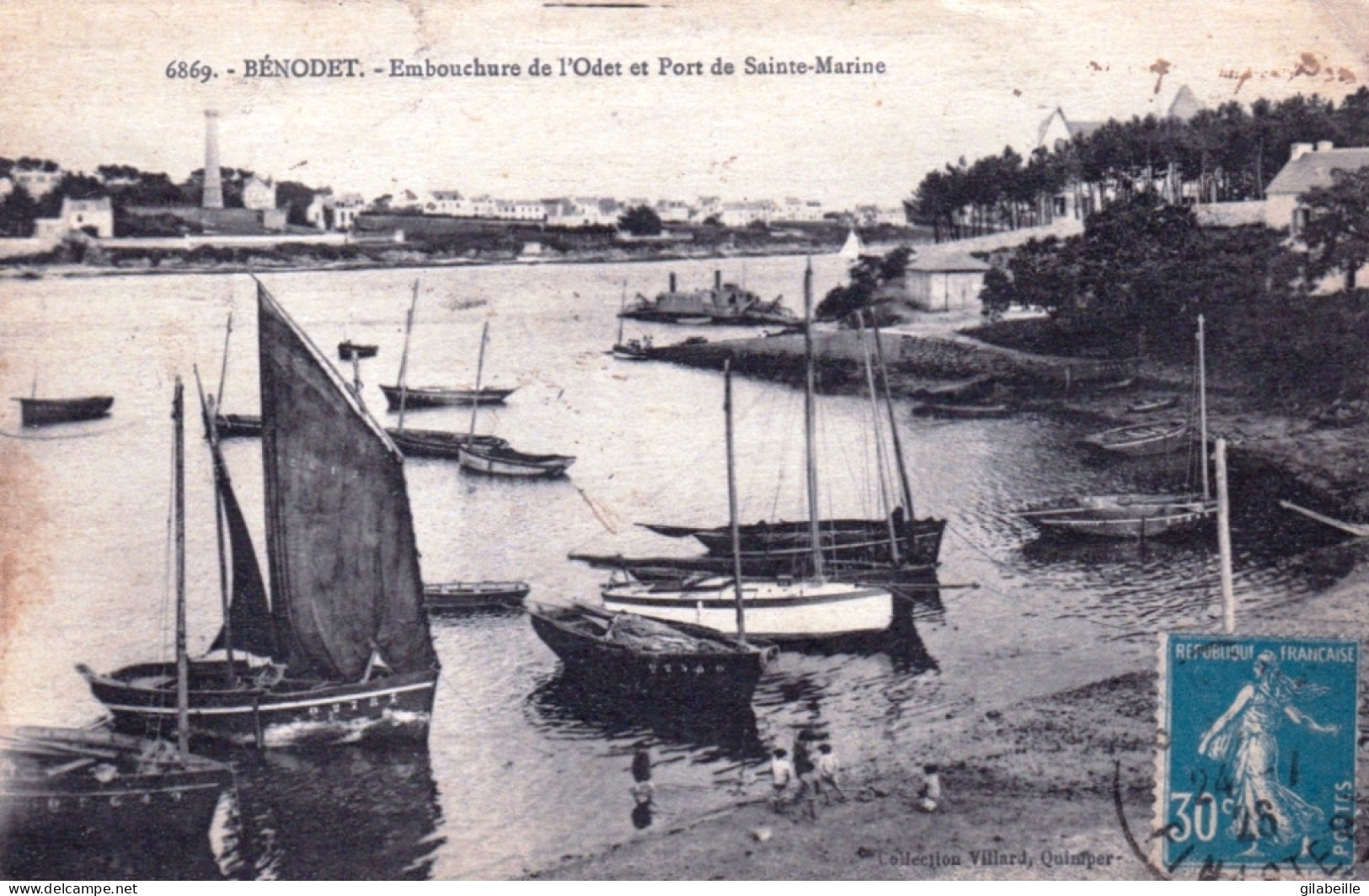 29 - Finistere - BENODET - Embouchure De L'Odet Et Port De Sainte Marine - Bénodet