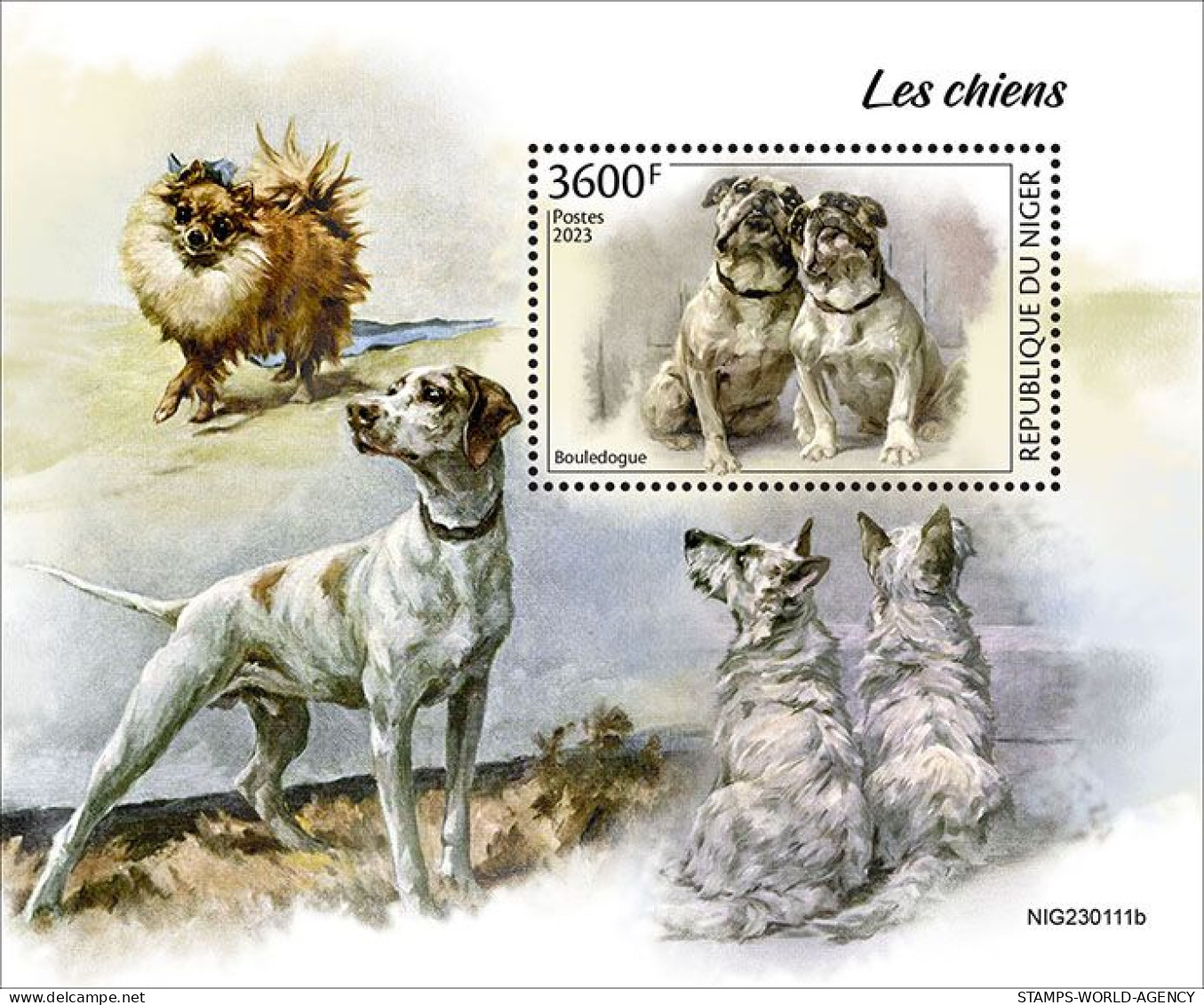 2024-03 - NIGER- DOGS                   1V  MNH** - Chiens