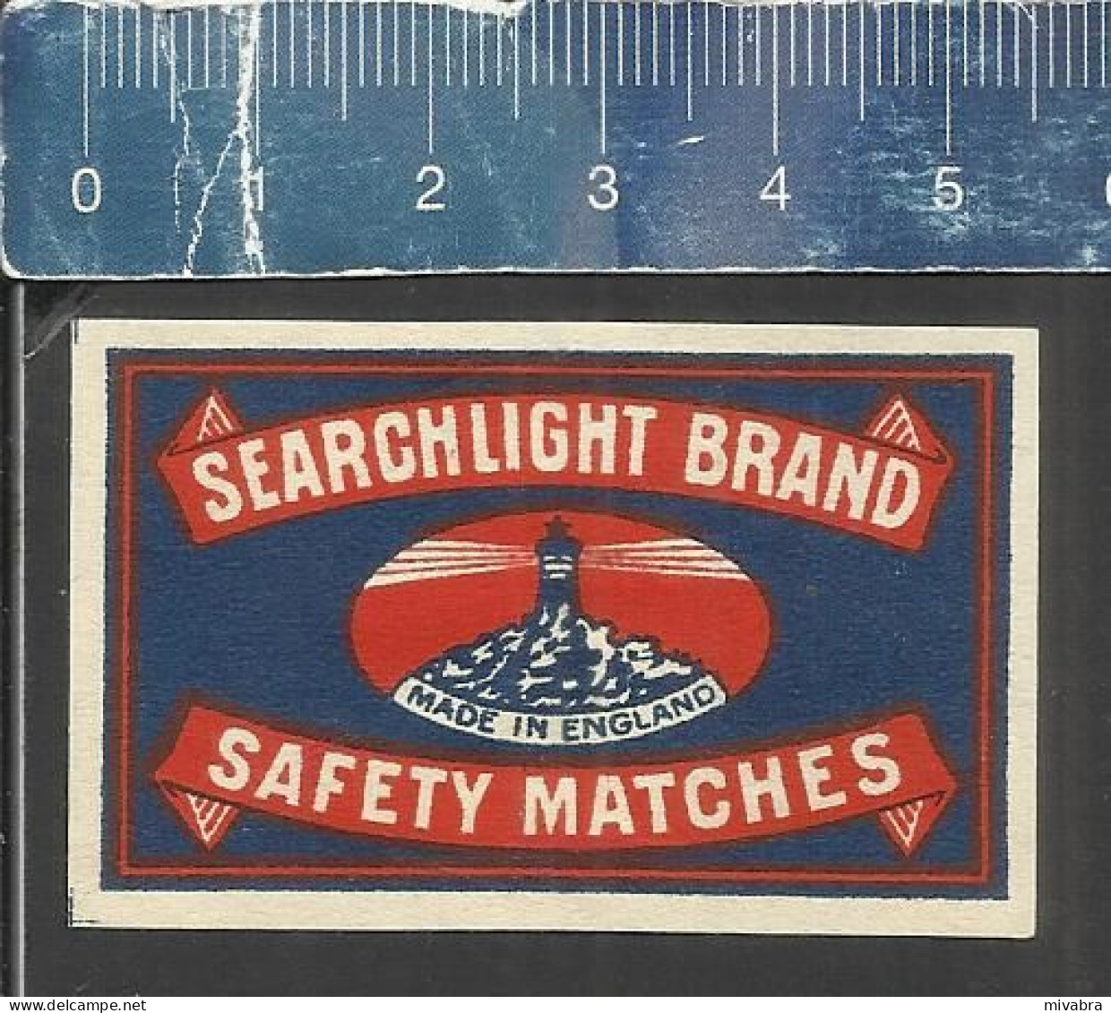 SEARCHLIGHT BRAND - OLD VINTAGE MATCHBOX LABEL ENGLAND - Matchbox Labels
