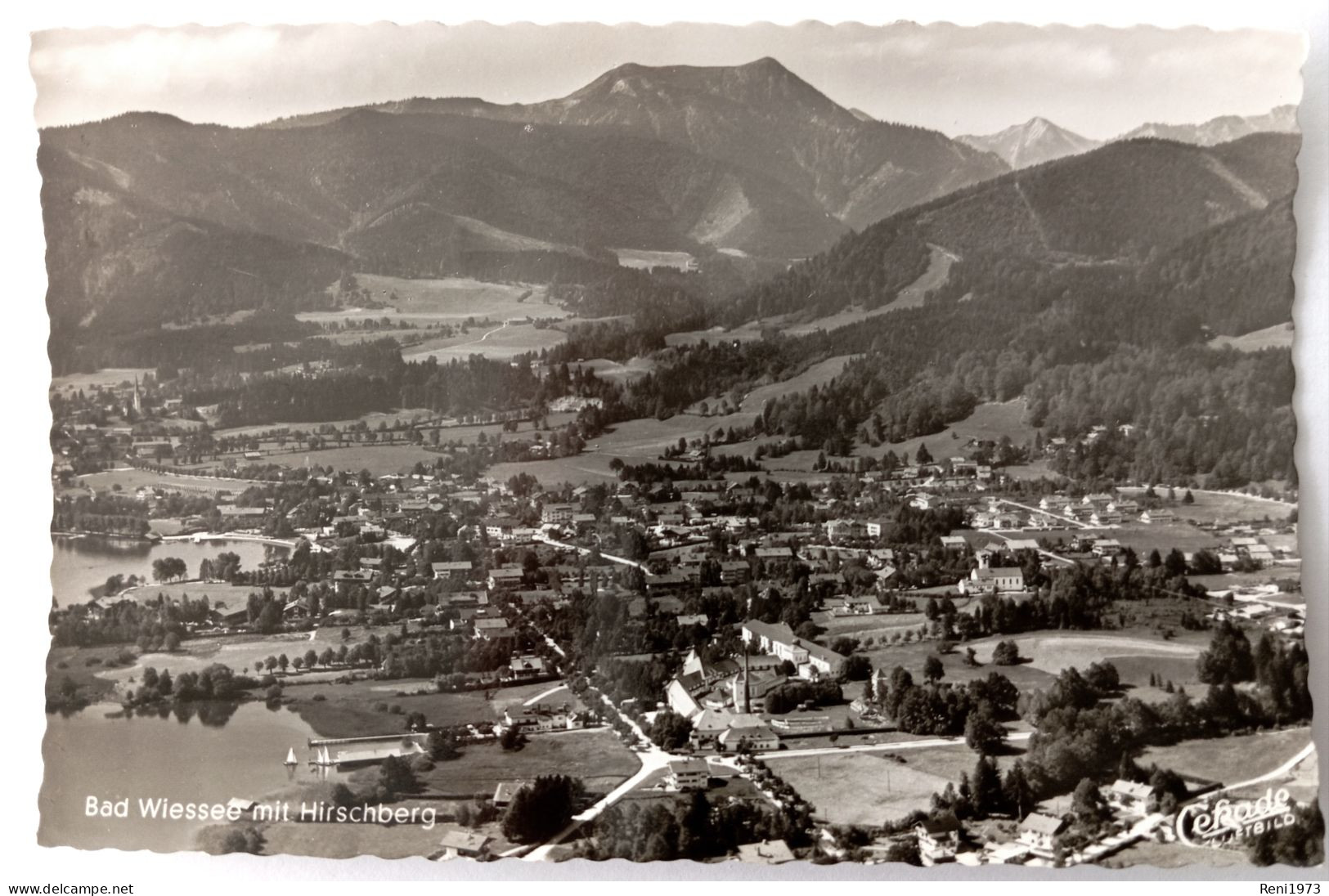 Bad Wiessee Mit Hirschberg, Luftbild, 1955 - Bad Wiessee