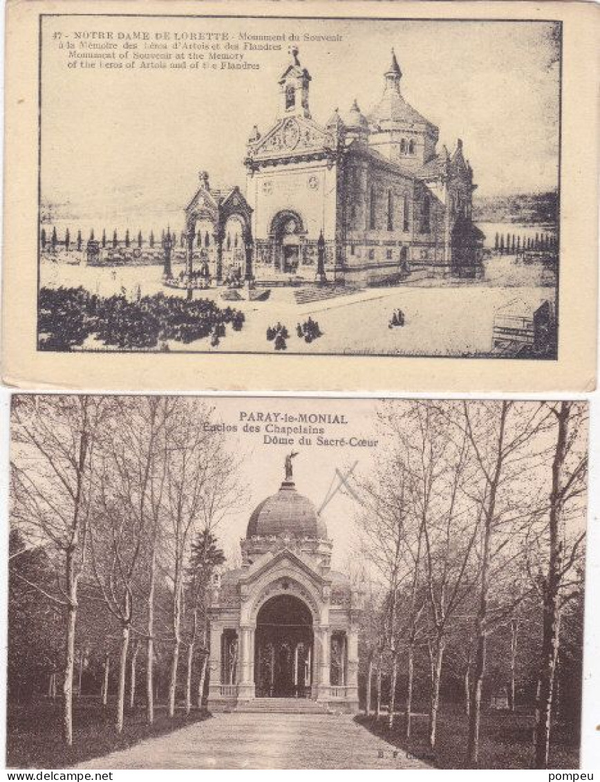 QT - Lot 20 Cartes  - Cathedrales / Abbayes / Eglises De France - 5 - 99 Postcards