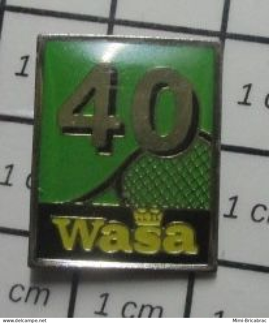 3617 Pin's Pins / Beau Et Rare / SPORTS / TENNIS RAQUETTE 40 WASA Va-z'y Wasa ! - Tennis