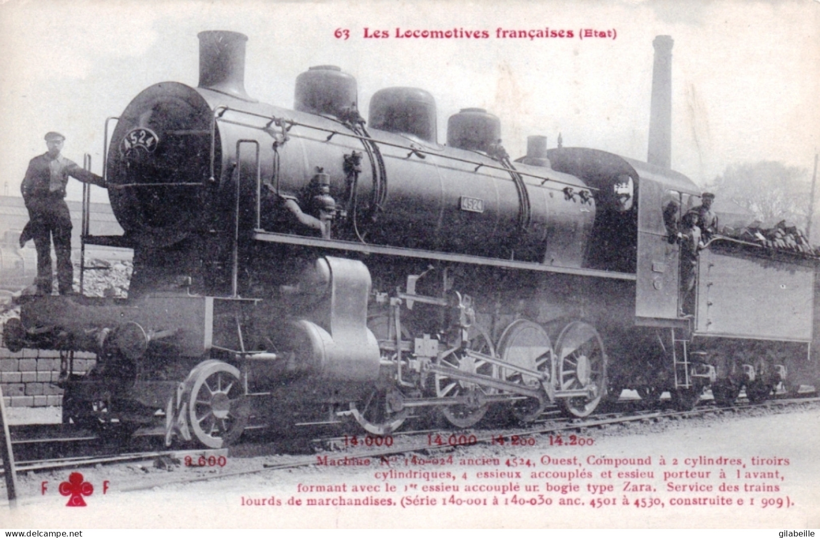 Les Locomotives Françaises -  Machine 140.024 - Compound A 2 Cylindres - Treni