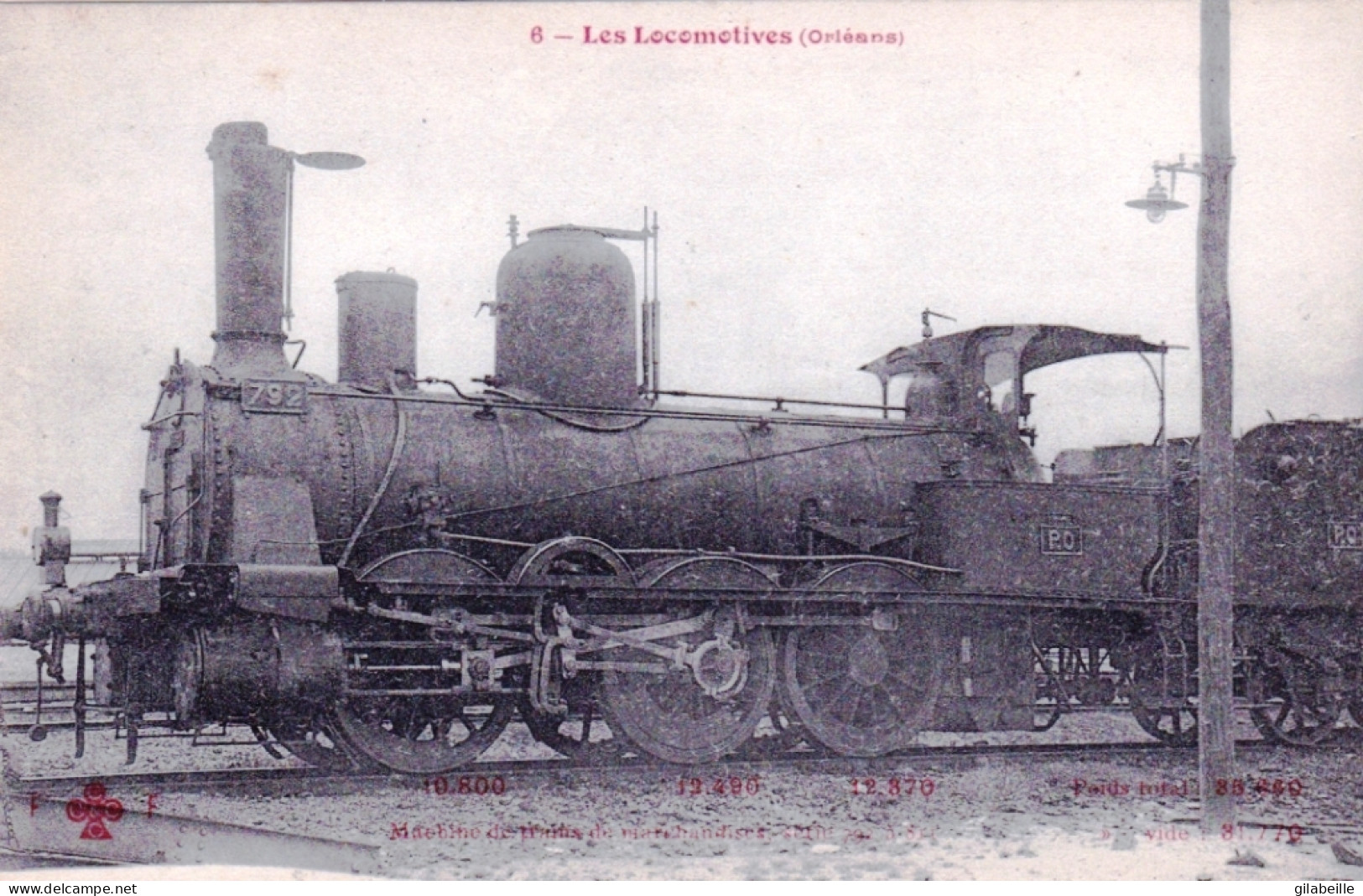 Les Locomotives Françaises ( Orleans  ) -  Machine De Trains De Marchandises 10.800 - 12.490 - 12.370 - Treni