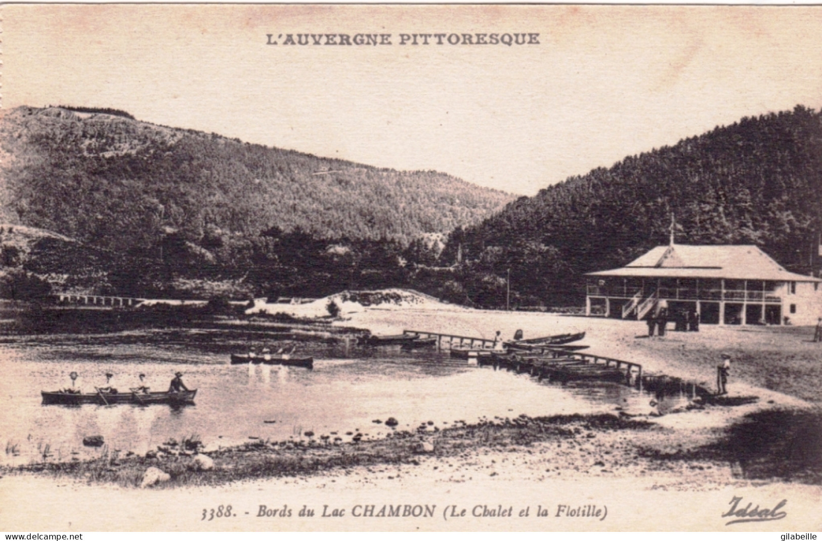 63 - Puy De Dome - Bords Du Lac CHAMBON  - Le Chalet Et La Flotille - Other & Unclassified