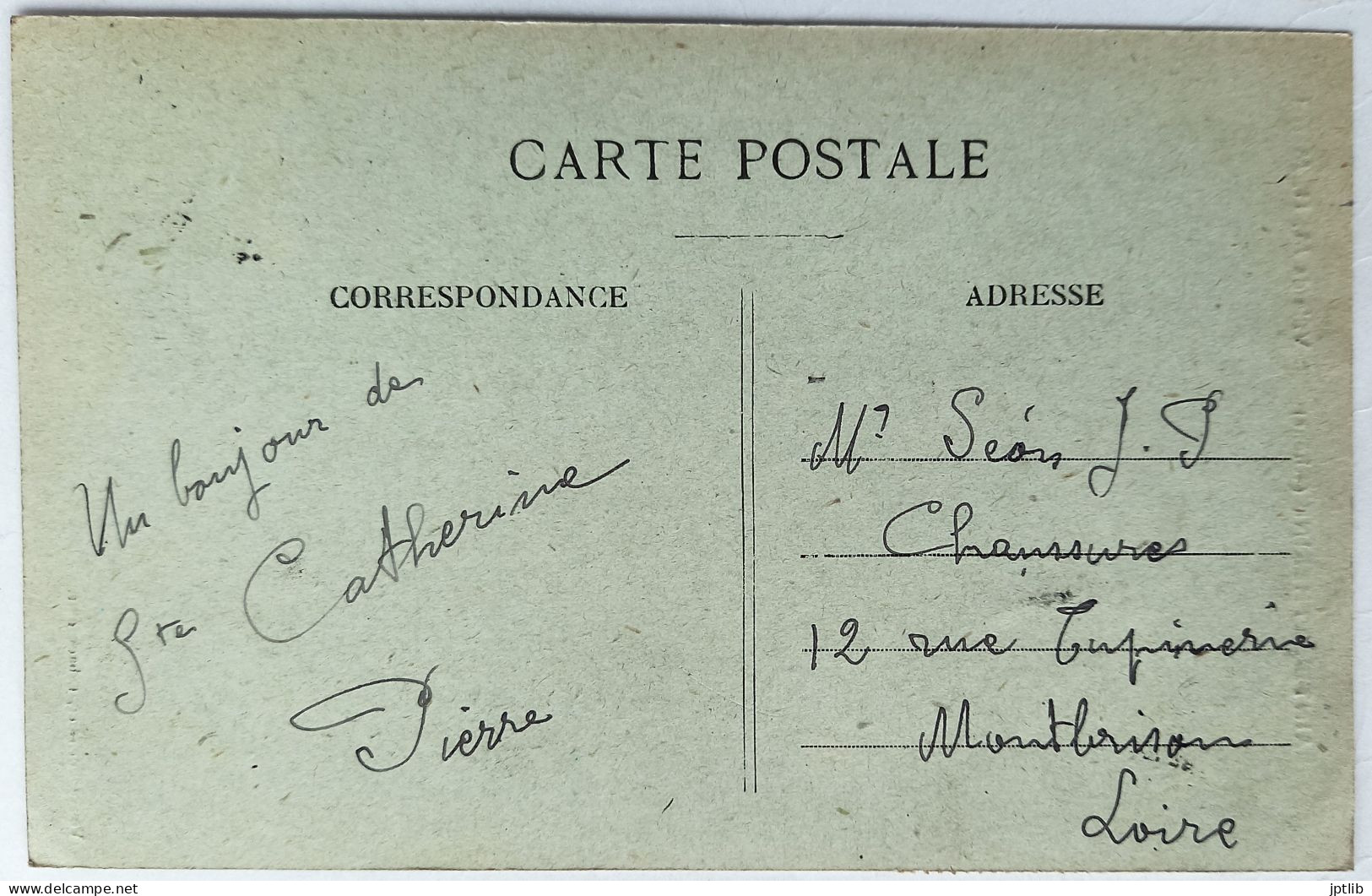 CPA Carte Postale / 69 Rhône, Ste Ou Sainte-Catherine-sur-Riverie / Veuve Forissier, Tabacs / Villa De M. H. Marrel. - Autres & Non Classés