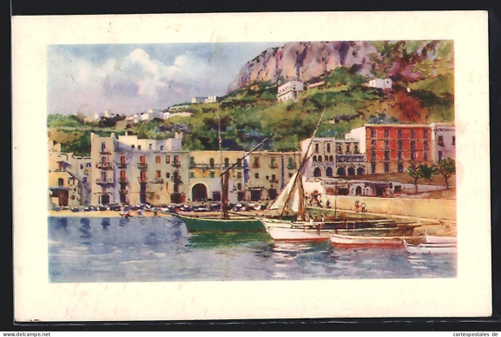Cartolina Capri, Marina Grande  - Other & Unclassified