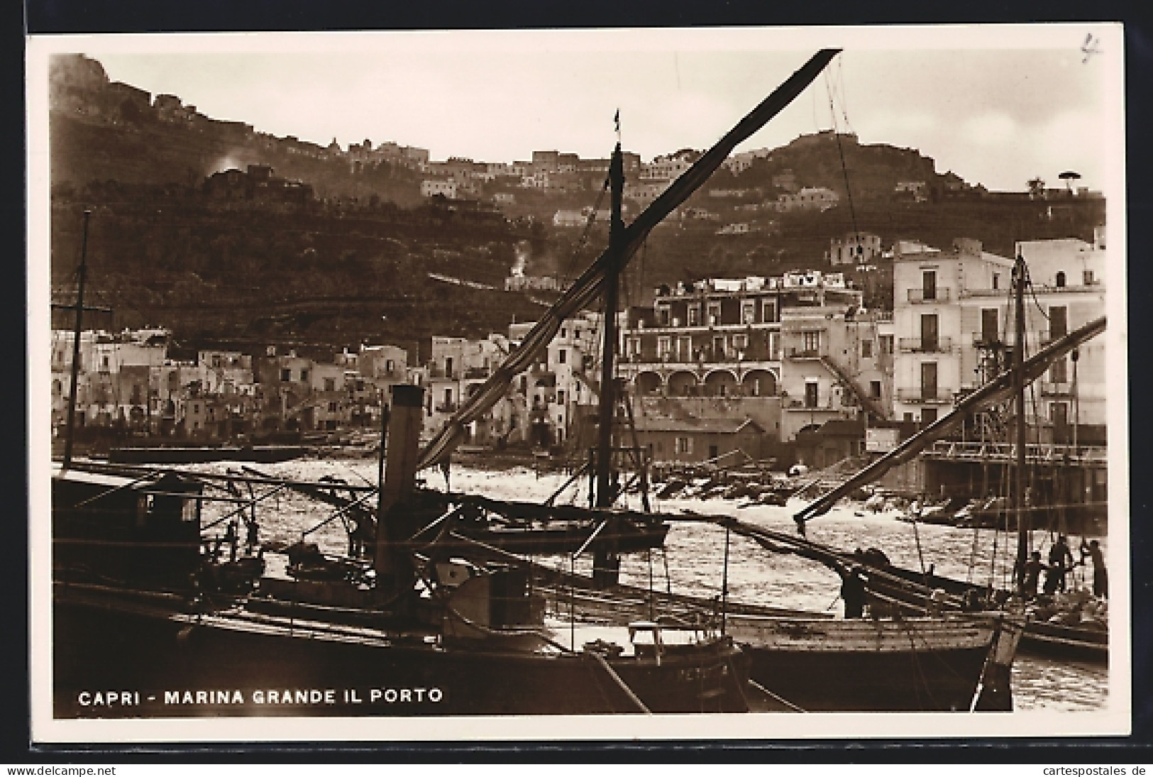 Cartolina Capri, Marina Grande Il Porto  - Autres & Non Classés