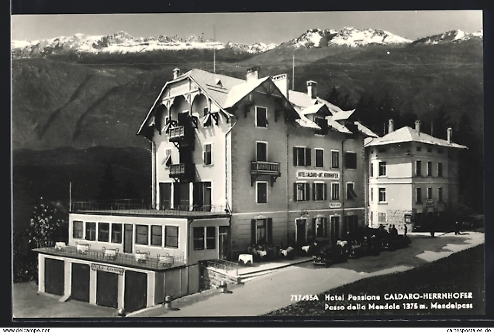 Cartolina Caldaro, Hotel-Pensione Caldaro-Herrnhofer, Passo Della Mendola  - Sonstige & Ohne Zuordnung