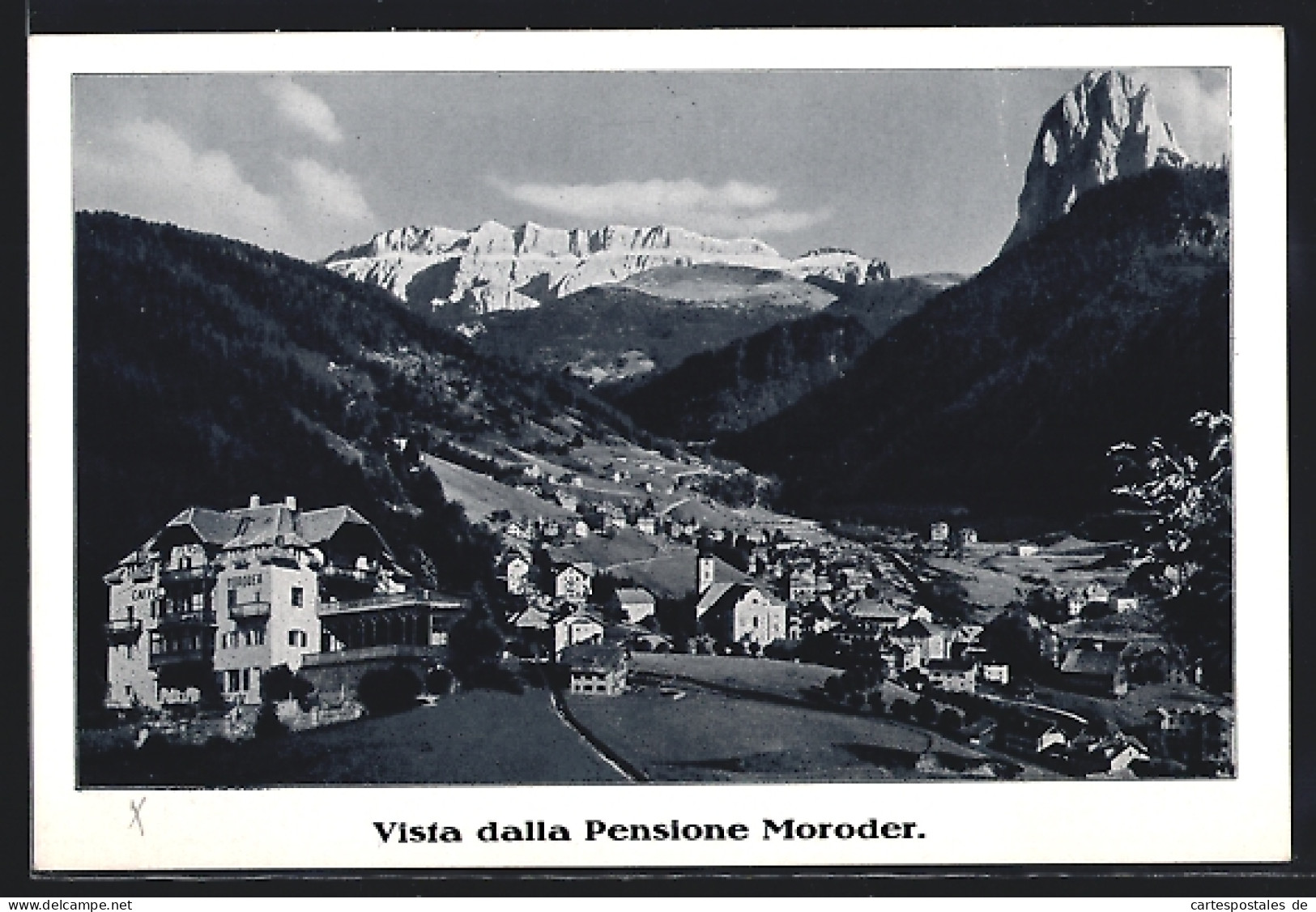Cartolina Ortisei /Val Gardena, Ortisei Vista Dalla Pensione Moroder  - Sonstige & Ohne Zuordnung