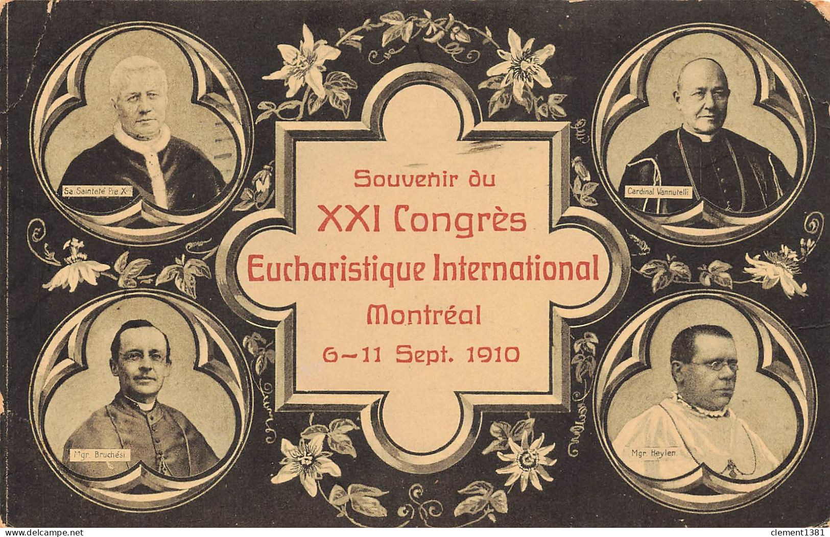 Canada Montreal Souvenir Du XXI Congres Eucharistique International 6 - 11 Sept 1910 - Montreal