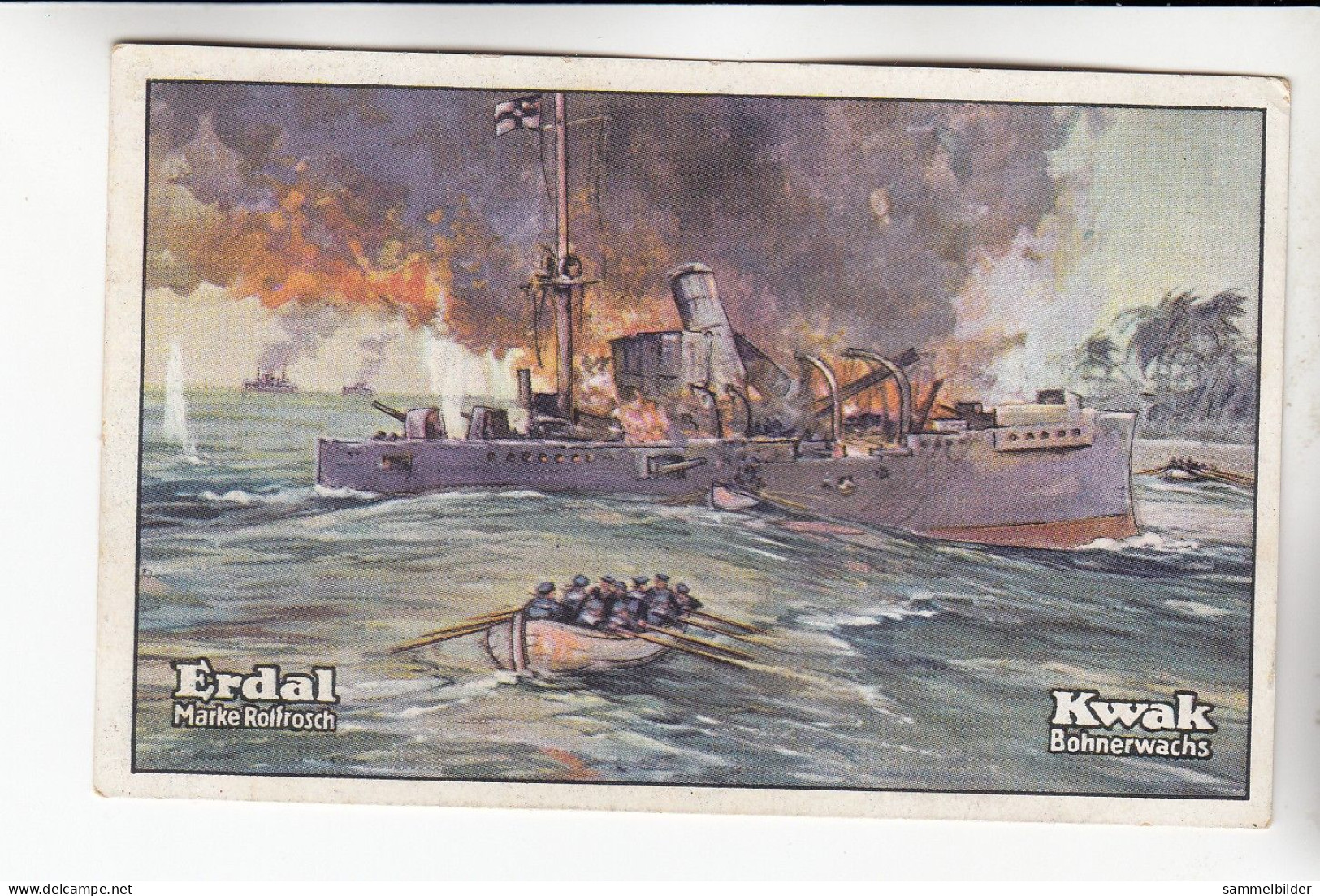 Erdal Kwak  Weltkrieg 1914 -1918 Kreuzer Emden     Serie 6 #1 Von 1934 - Other & Unclassified