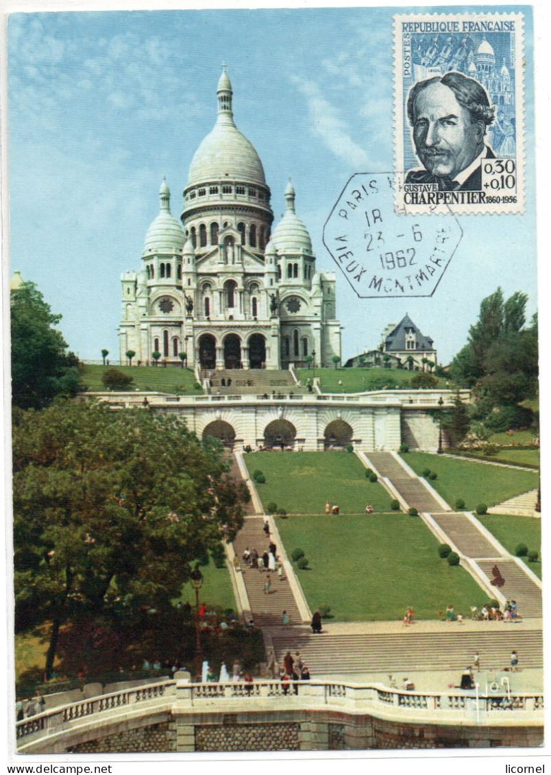 Carte Maxi 1962 : Basilique Du Sacre Coeur - 1960-1969
