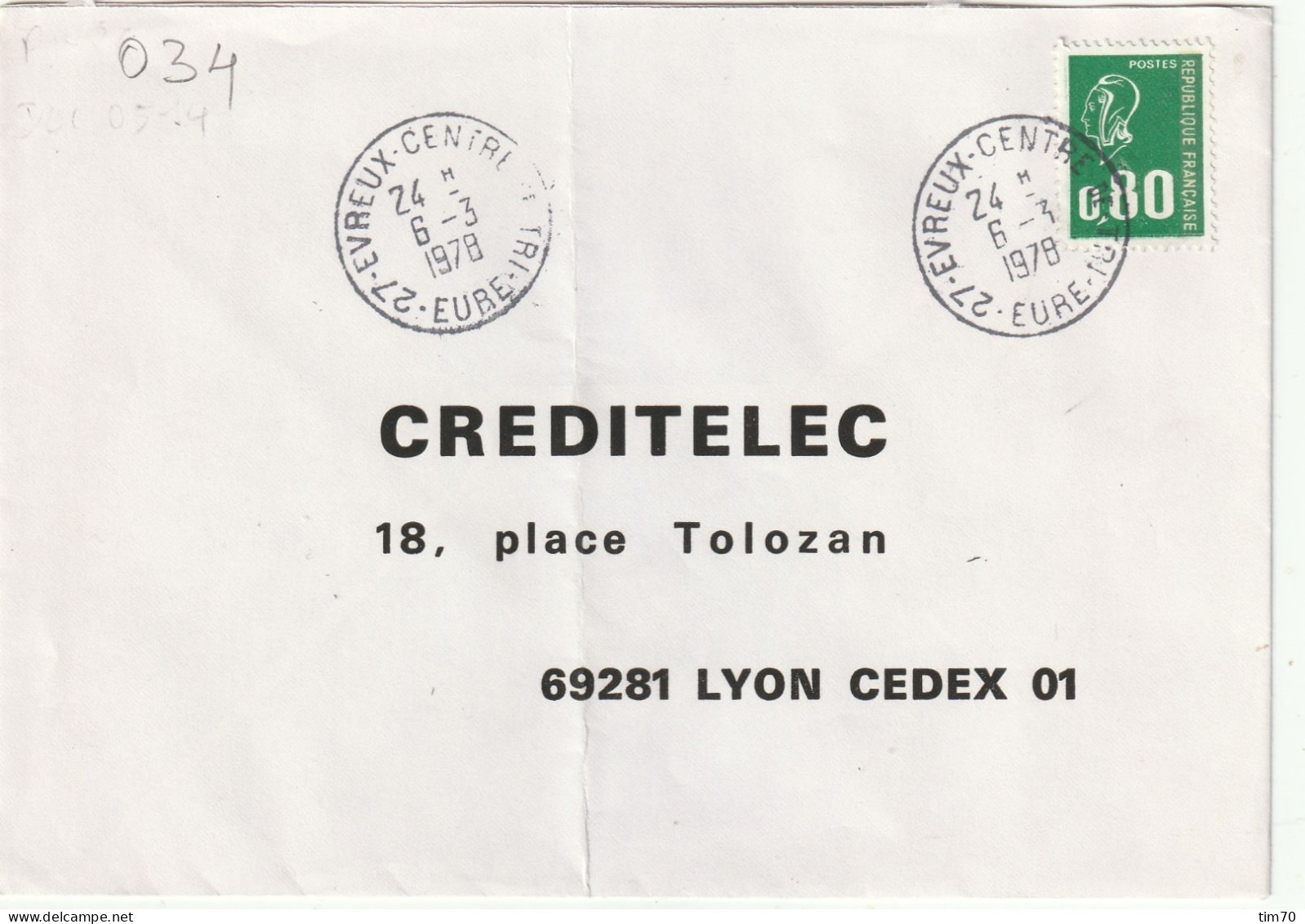 CAD   27  - EVREUX  CENTRE DE TRI      / N°  1891 - Handstempel