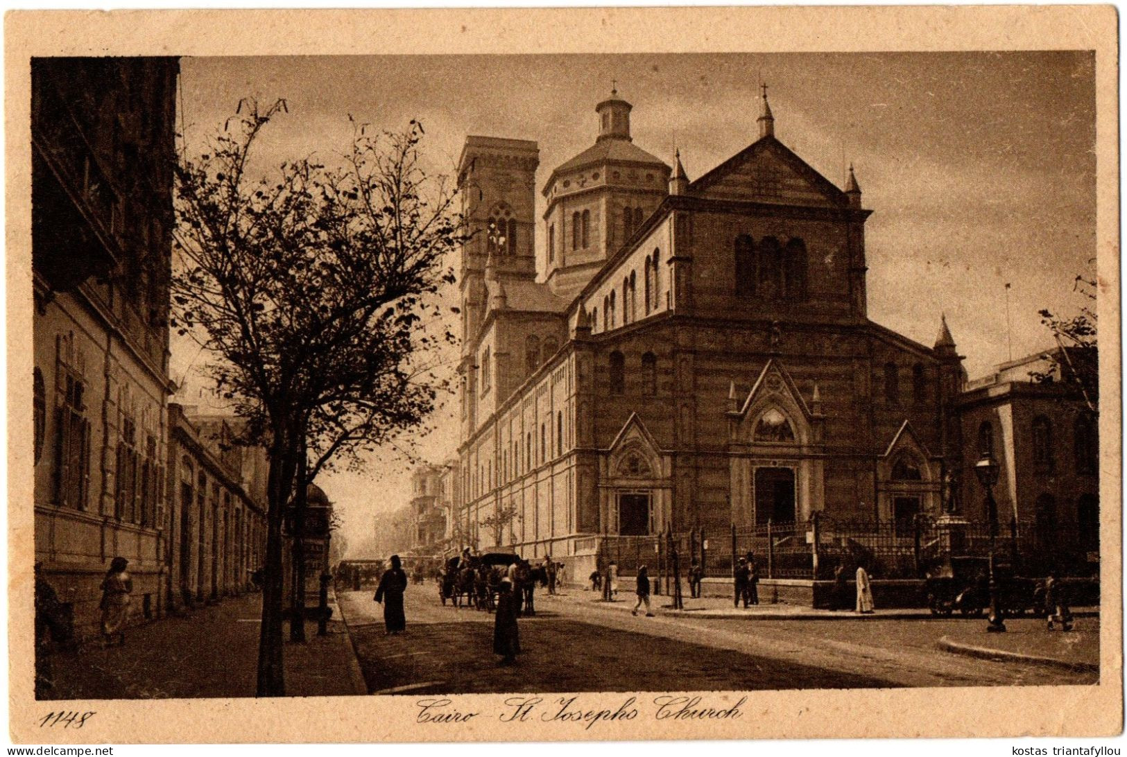 4.1.8 EGYPT, CAIRO, JOSEPHO CHURCH, 1925, POSTCARD - Kairo