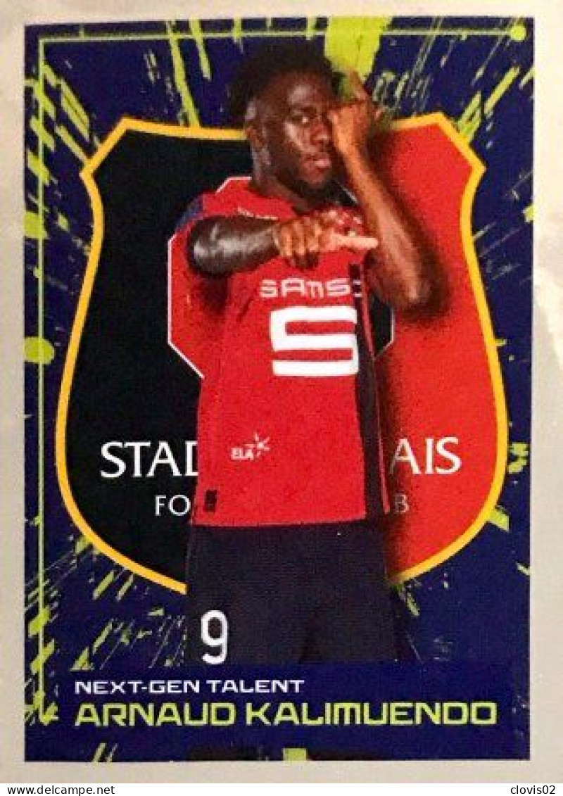 347 Arnaud Kalimuendo - Next-Gen Talents - Stade Rennais FC - Panini France Foot 2022-2023 Sticker Vignette - Franse Uitgave