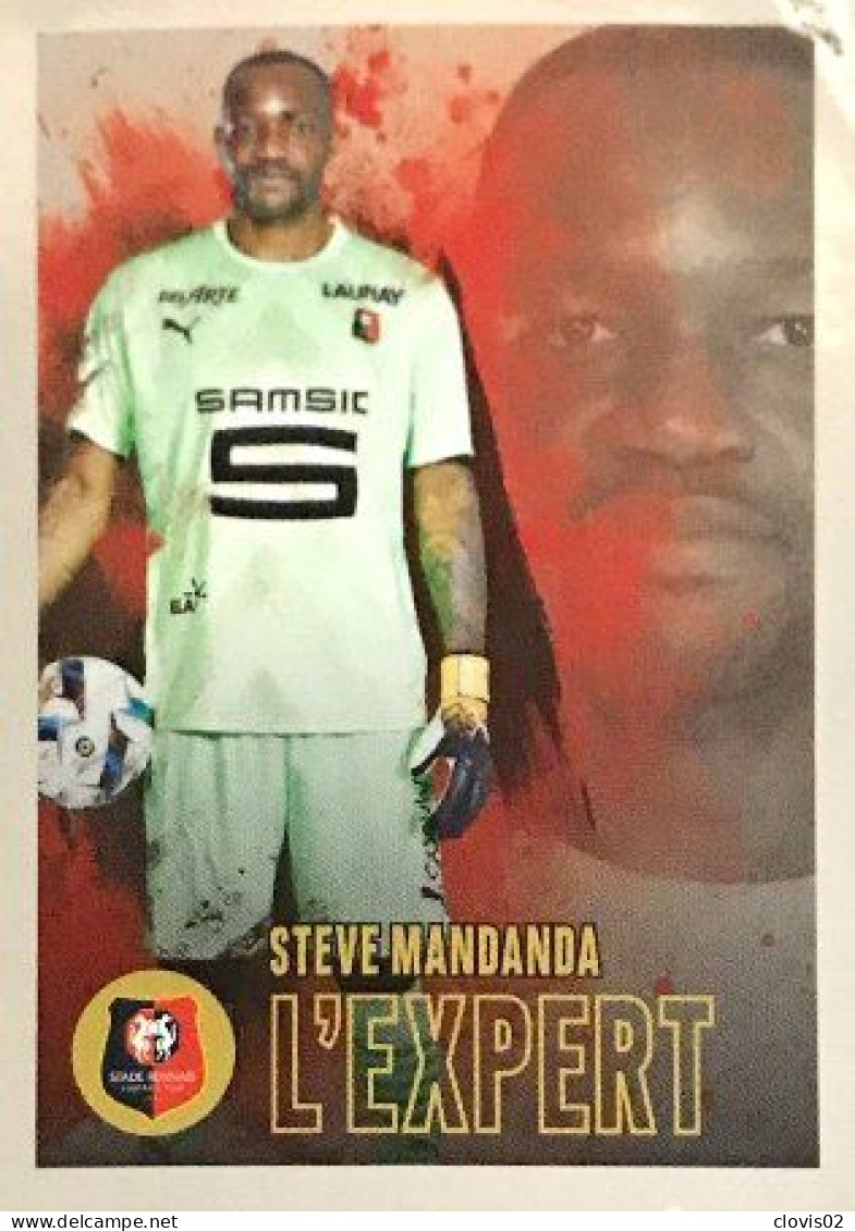 375 Steve Mandanda - L'Expert - Stade Rennais FC - Panini France Foot 2022-2023 Sticker Vignette - Edizione Francese