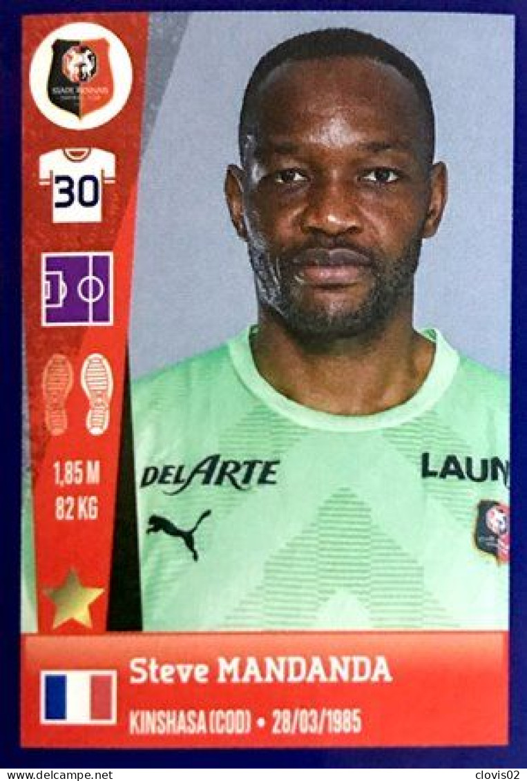 376 Steve Mandanda - Stade Rennais FC - Panini France Foot 2022-2023 Sticker Vignette - Französische Ausgabe