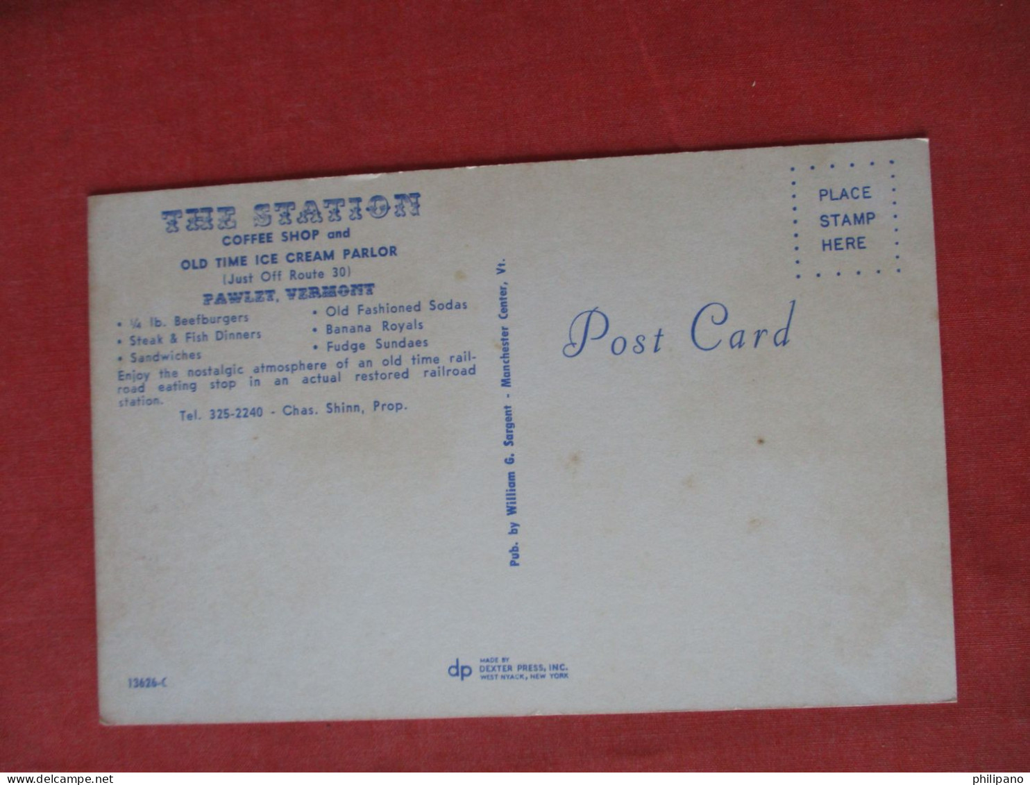 Ice Cream Parlor The Station Pawlet  Vermont  Ref 6396 - Other & Unclassified