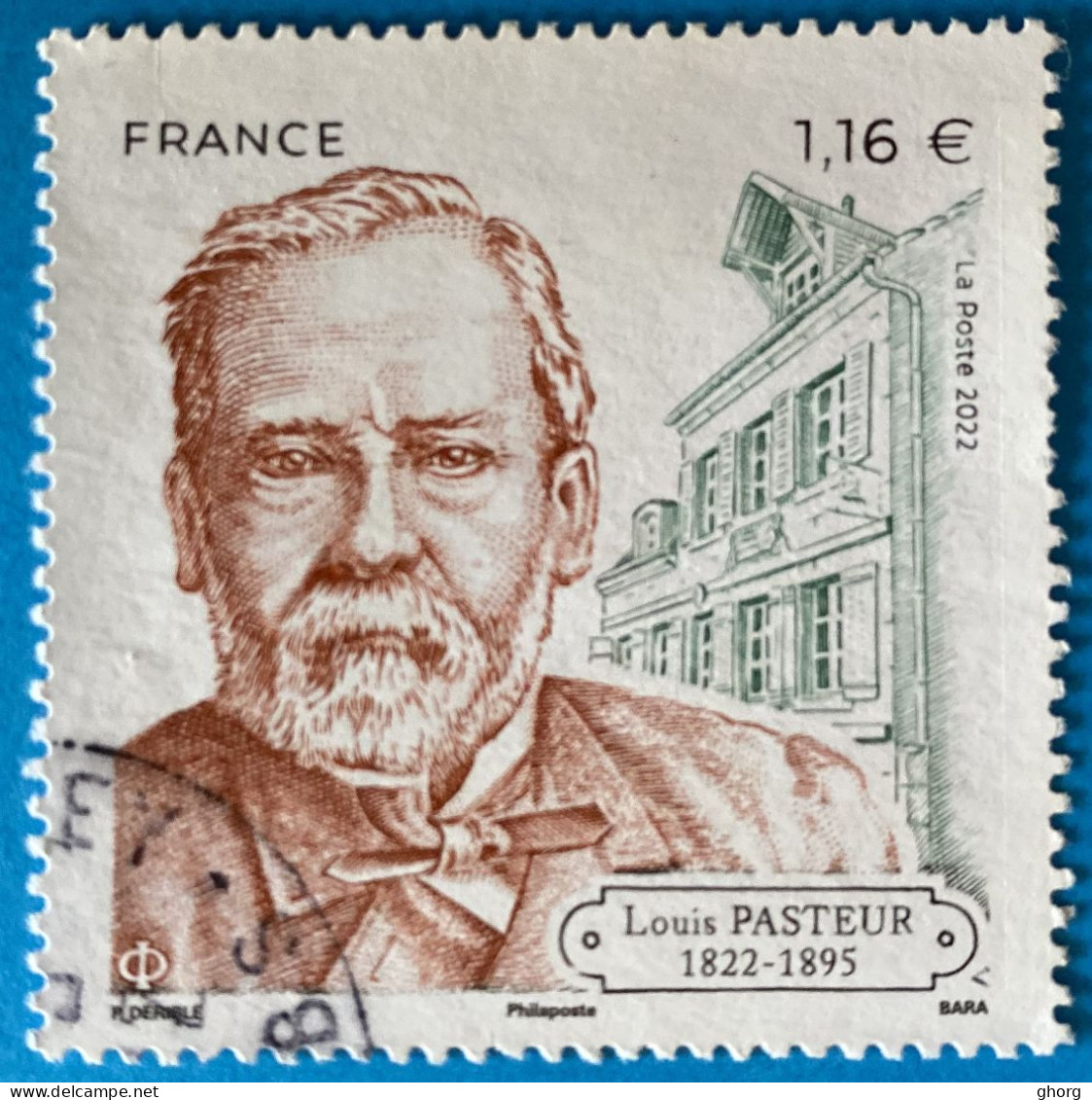 France 2022 : Bicentenaire De La Naissance De Louis Pasteur, Scientifique Et Chimiste N° 5554 Oblitéré - Gebraucht